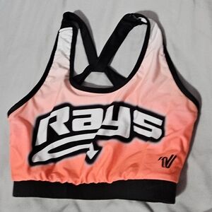 Stringray Pinky and Black Sports Bra
